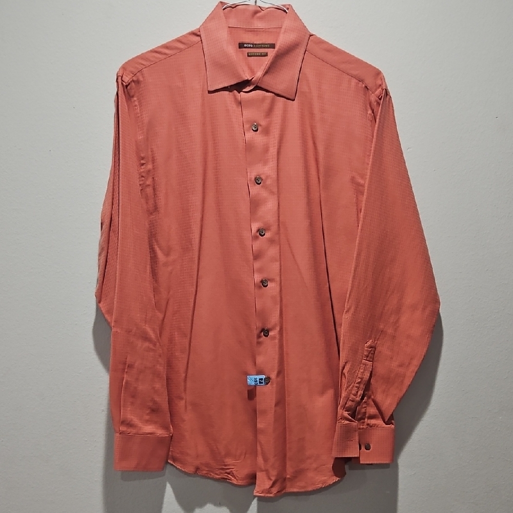 BCBG Attitude Men's Rust Dress Shirt large 34/35